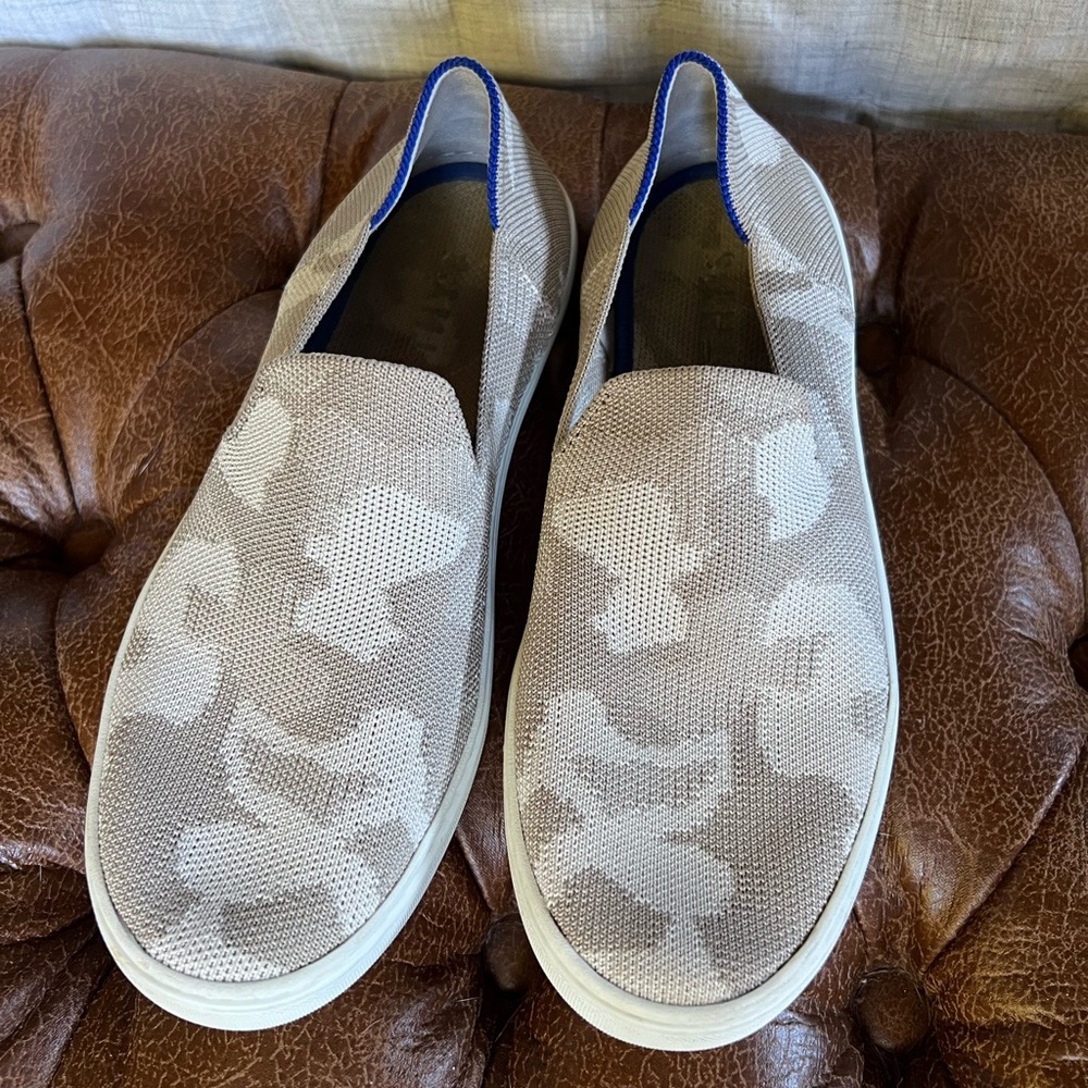 White Camo Rothy Slip On Sneaker